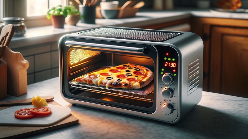 how to reheat pizza in toaster oven